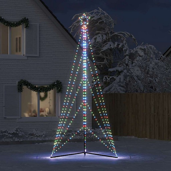 Ziemassvētku eglītes gaismiņas, 615 LED, krāsainas, 400 cm