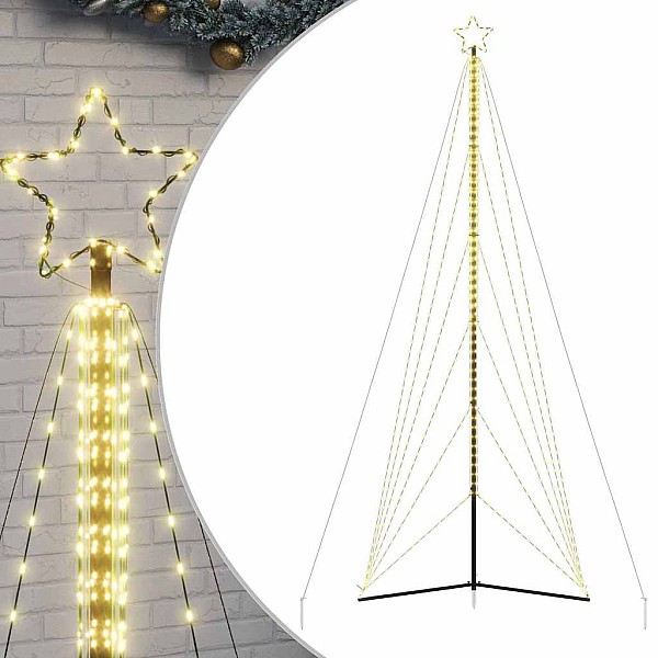 Ziemassvētku eglītes gaismiņas, 861 LED, silti baltas, 480 cm