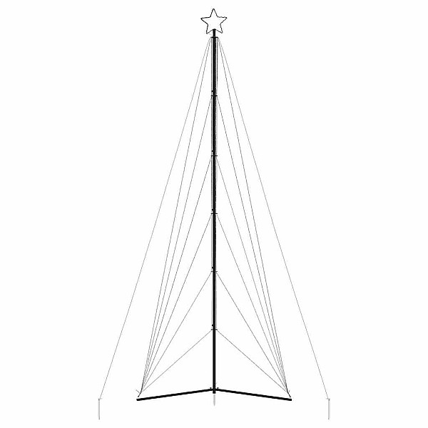 Ziemassvētku eglītes gaisma 861 LED auksti balts 480 cm