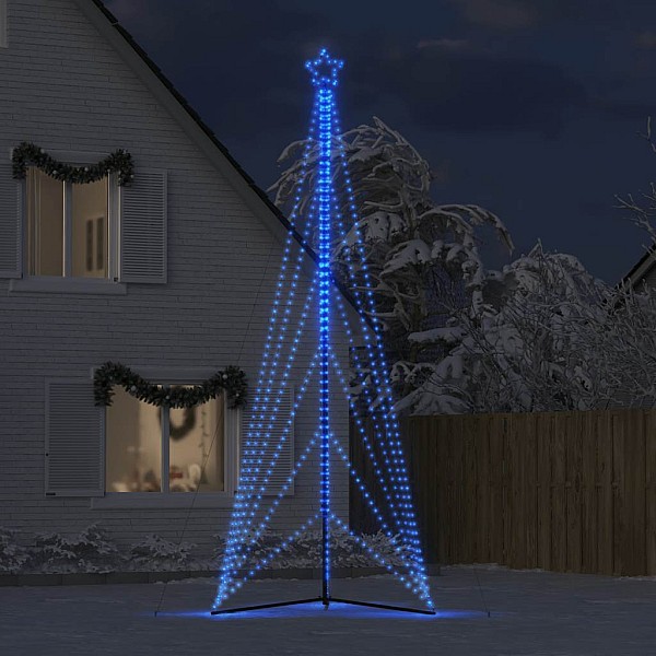 Ziemassvētku eglītes gaismiņas, 861 LED, zilas, 480 cm