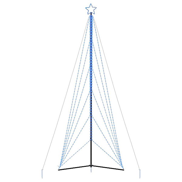 Ziemassvētku eglītes gaismiņas, 861 LED, zilas, 480 cm