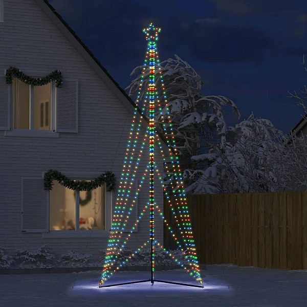 Ziemassvētku eglītes gaismiņas, 861 LED, krāsainas, 480 cm