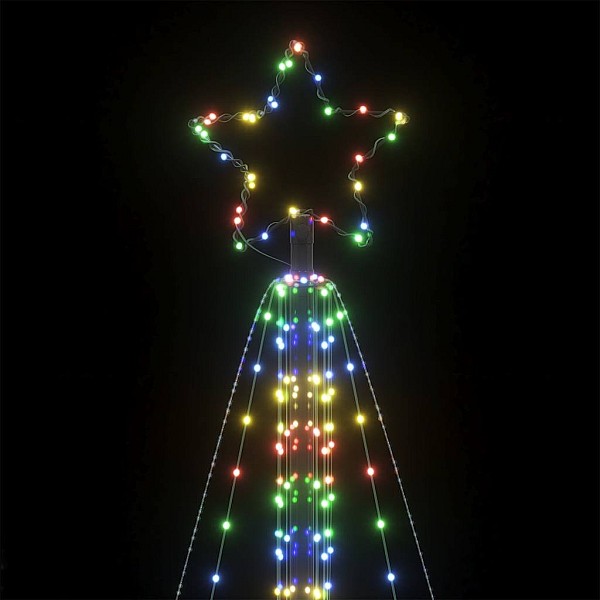 Ziemassvētku eglītes gaismiņas, 861 LED, krāsainas, 480 cm