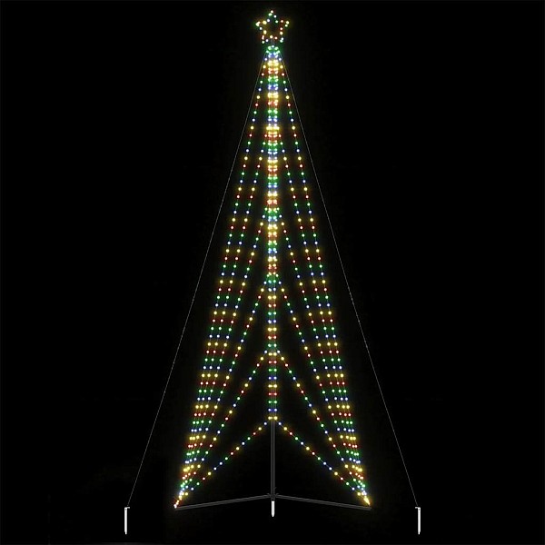 Ziemassvētku eglītes gaismiņas, 861 LED, krāsainas, 480 cm