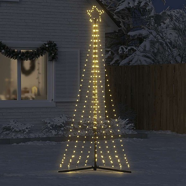 Ziemassvētku eglītes gaismiņas, 447 LED, silti baltas, 250 cm