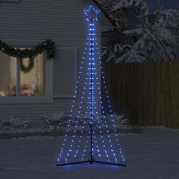 Ziemassvētku eglītes gaismiņas, 447 LED, zilas, 250 cm