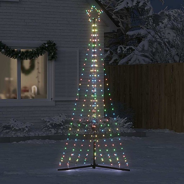 Ziemassvētku eglītes gaismiņas, 447 LED, krāsains, 250 cm