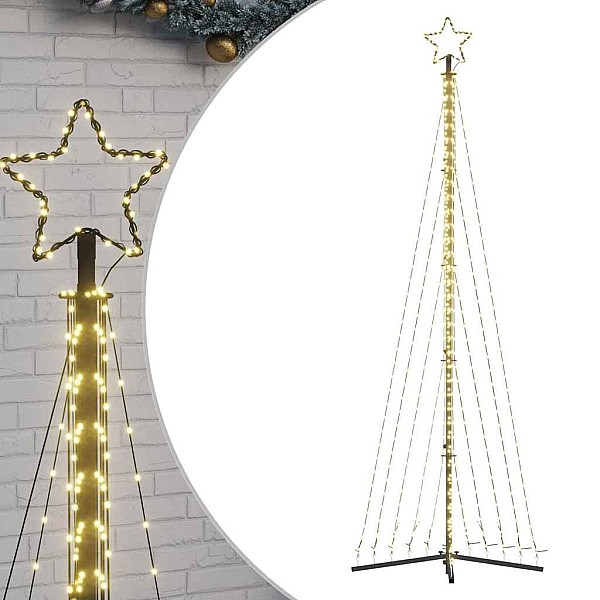 Ziemassvētku eglītes gaismiņas, 495 LED, silti baltas, 300 cm