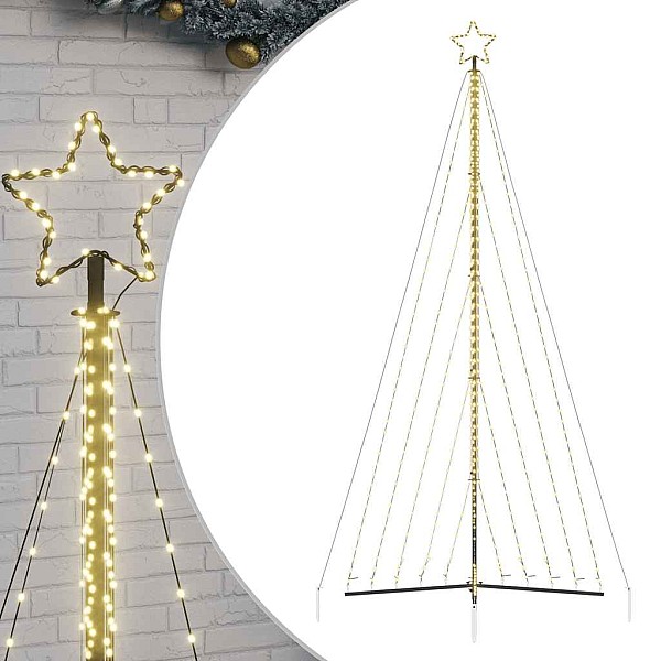 Ziemassvētku eglītes gaismiņas, 570 LED, silti baltas, 400 cm