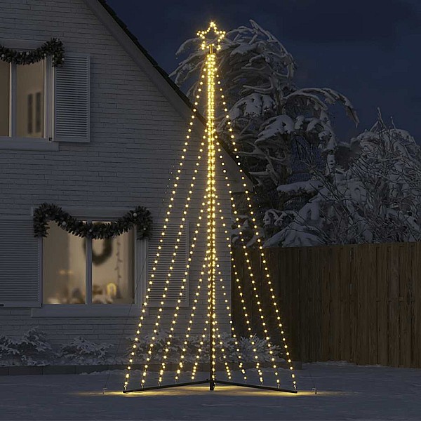 Ziemassvētku eglītes gaismiņas, 570 LED, silti baltas, 400 cm