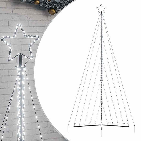 Ziemassvētku eglītes gaismiņas, 570 LED, vēsi baltas, 400 cm