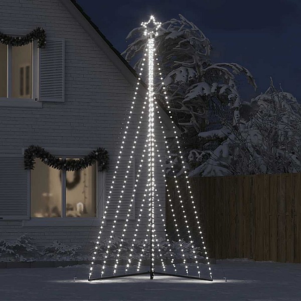 Ziemassvētku eglītes gaismiņas, 570 LED, vēsi baltas, 400 cm