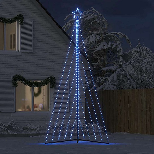 Ziemassvētku eglītes gaismiņas, 570 LED, zilas, 400 cm