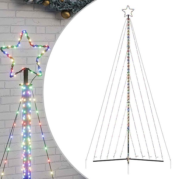 Ziemassvētku eglītes gaismiņas, 570 LED, krāsainas, 400 cm