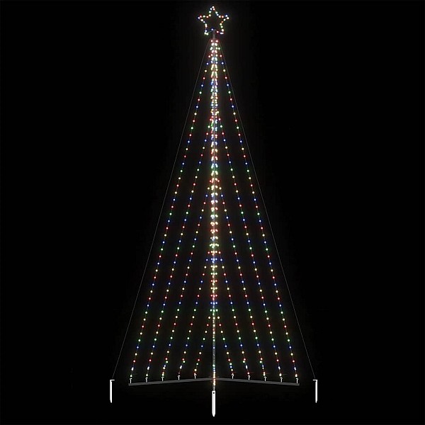 Ziemassvētku eglītes gaismiņas, 570 LED, krāsainas, 400 cm