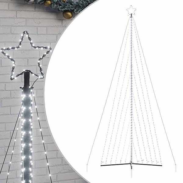 Ziemassvētku eglītes gaisma 789 LED auksti balts 480 cm