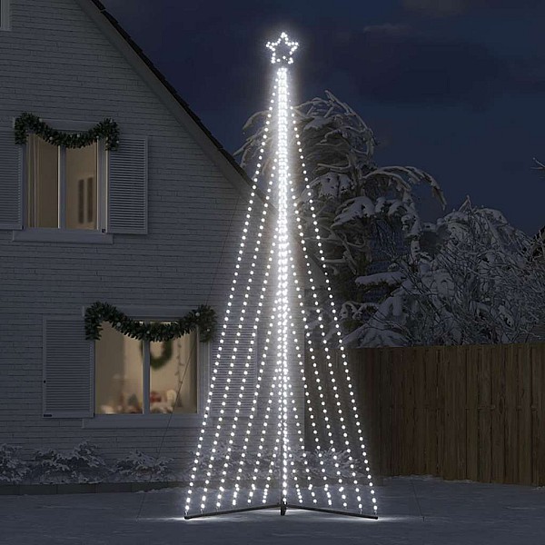 Ziemassvētku eglītes gaisma 789 LED auksti balts 480 cm