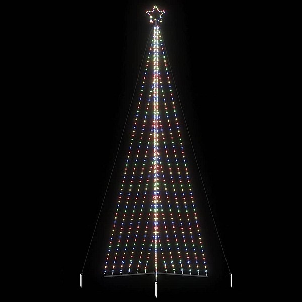 Ziemassvētku eglītes gaismiņas, 789 LED, krāsainas, 480 cm