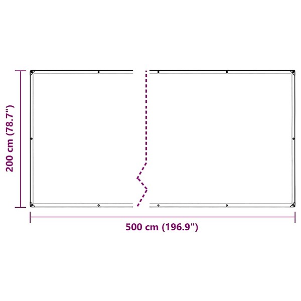 Augu pārsegs ar cilpām 2x5 m PVC