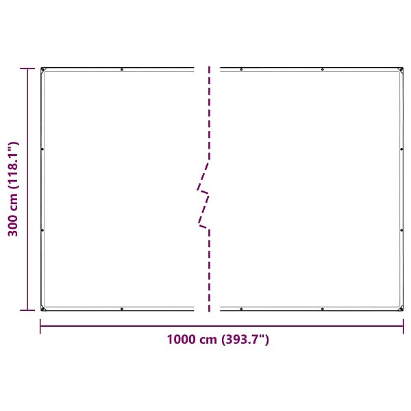 Augu pārsegs ar cilpām 3x10 m PVC