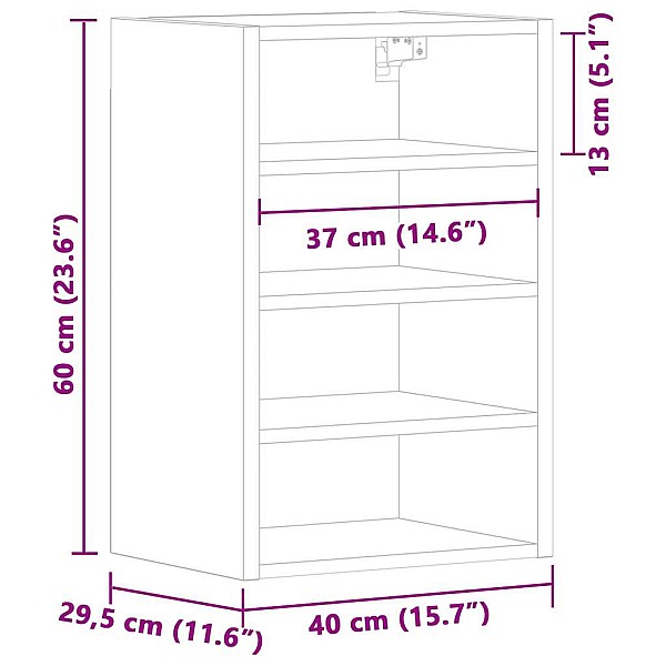 virtuves skapītis balts 40x29,5x60 cm inženierijas koks