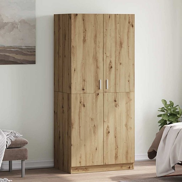 Skapis Artisan Oak 80x52x180 cm Engineered Wood