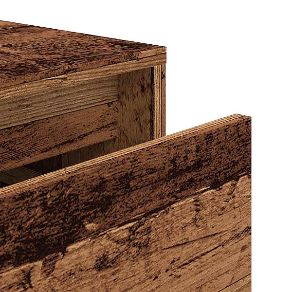 Kastes atvilktne Old Wood 40,5x40x40 cm Engineered Wood