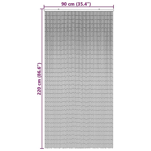 kukaiņu durvju aizkaru bambusa apdruka 90x220 cm bambusa