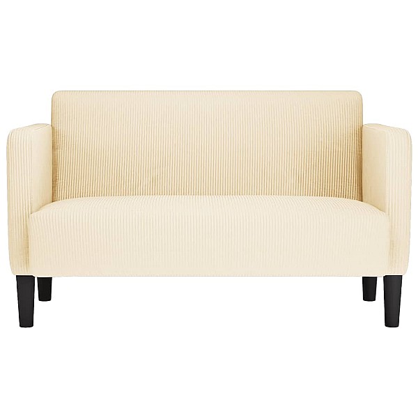 Loveseat dīvāns, krēmkrāsas, 109 cm, velveta audums