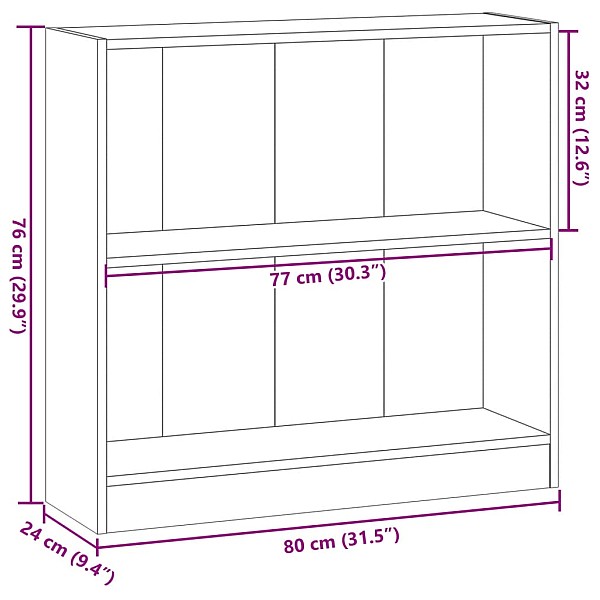 grāmatu plaukts, veca koka, 80x24x76 cm, inženierijas koks