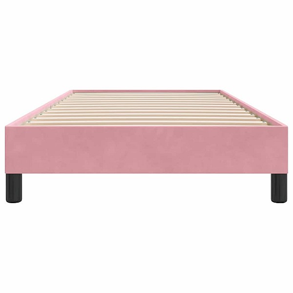 Box Spring Gulta bez matrača Rozā 90x210 cm samts