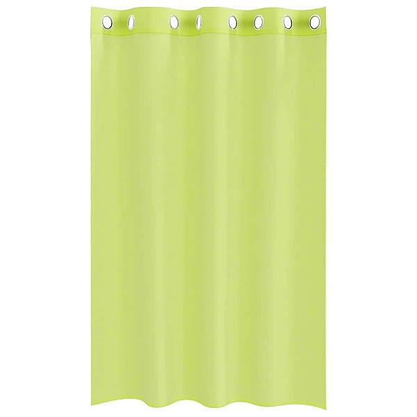 Voile aizkari ar starplikām 2 gab Apple Green 140x140 cm