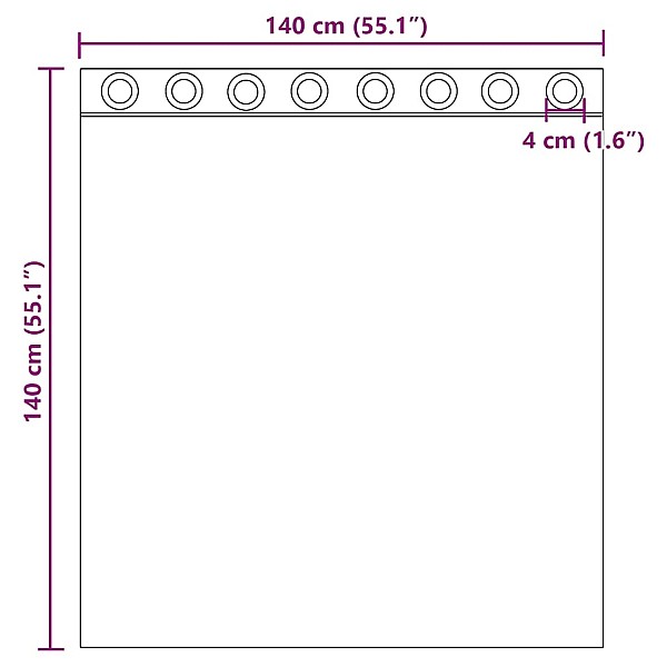 Voile aizkari ar starplikām 2 gab Apple Green 140x140 cm