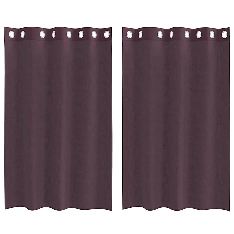 Voile užuolaidos su įvorėmis, 2vnt., violetinės sp., 140x175cm Voile užuolaidos su įvorėmis, 2vnt., violetinės sp., 140x175cm