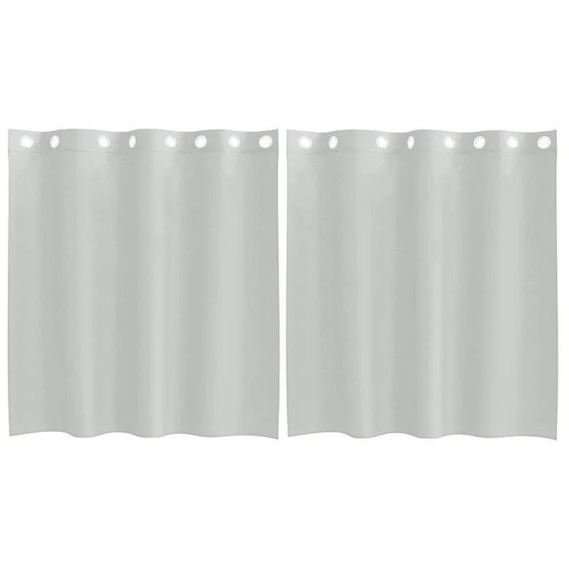 Voile užuolaidos su įvorėmis, 2vnt., šviesiai pilkas, 140x140cm Voile užuolaidos su įvorėmis, 2vnt., šviesiai pilkas, 140x140cm