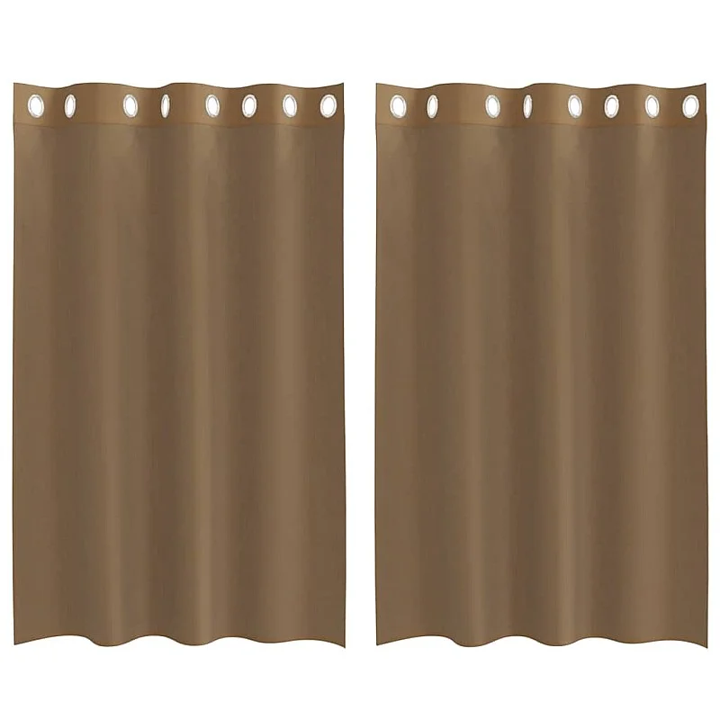 Voile užuolaidos su įvorėmis, 2vnt., šviesiai rudos spalvos Voile užuolaidos su įvorėmis, 2vnt., šviesiai rudos spalvos