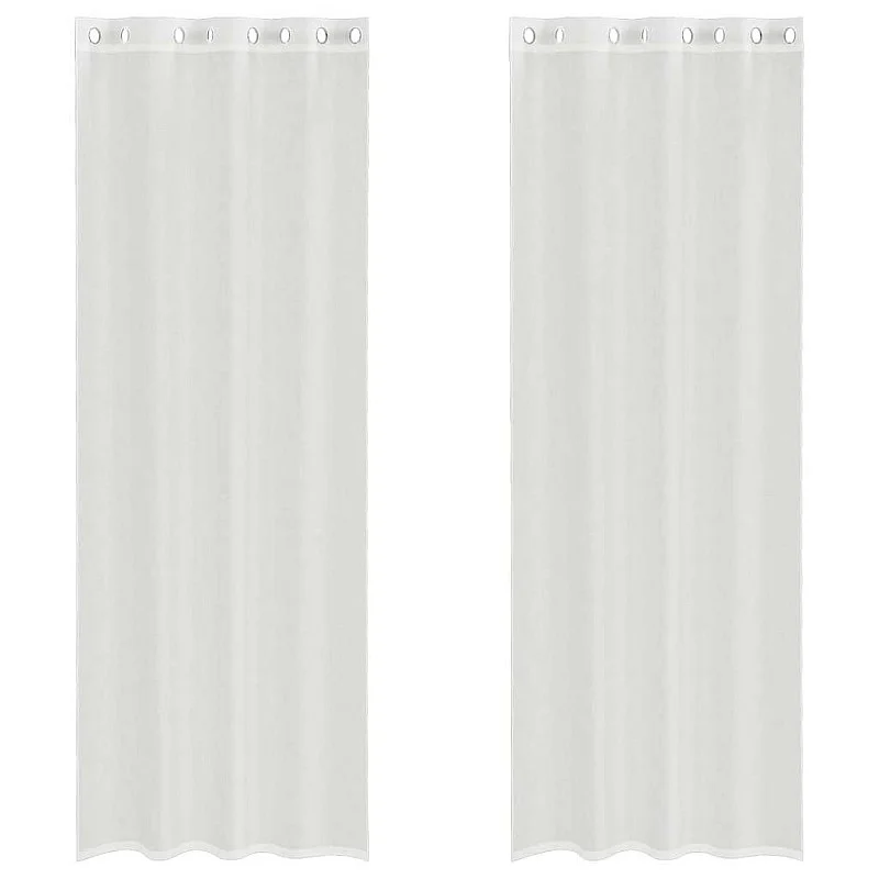 Voile užuolaidos su įvorėmis, 2vnt., baltos spalvos Voile užuolaidos su įvorėmis, 2vnt., baltos spalvos