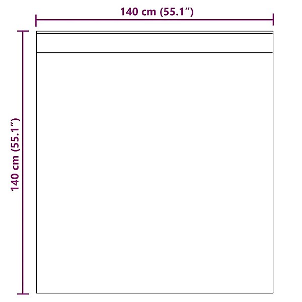 Voile aizkari ar cilpām 2 gab Smiltis 140x140 cm