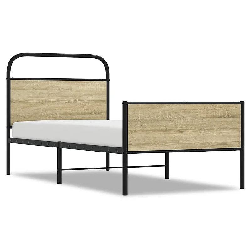 gulta bez matrača, ozolkoka, 80x200 cm, inženierijas koks gulta bez matrača, ozolkoka, 80x200 cm, inženierijas koks