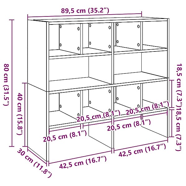 apavu plaukti 2 gab sakraujami veca koka 89,5x30x40 cm