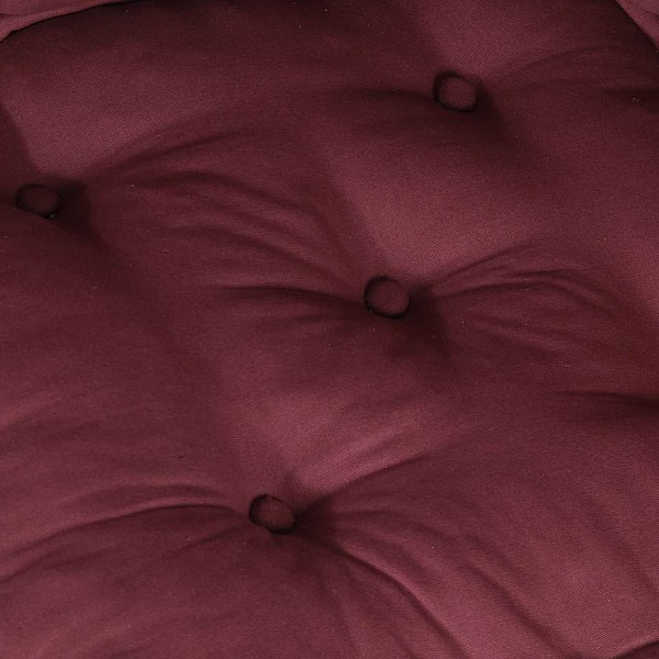 Modulārais Pouff Maroon 70x70x54 audums