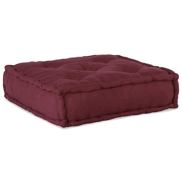 Modulārais Pouff Maroon 70x70x36 audums