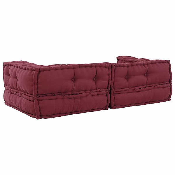 Modulārais Puffe Maroon 140x70x36 audums