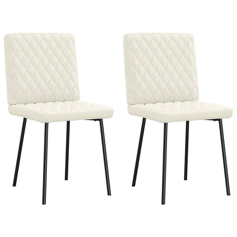 virtuves krēsli, 2 gab., krēmkrāsas samts