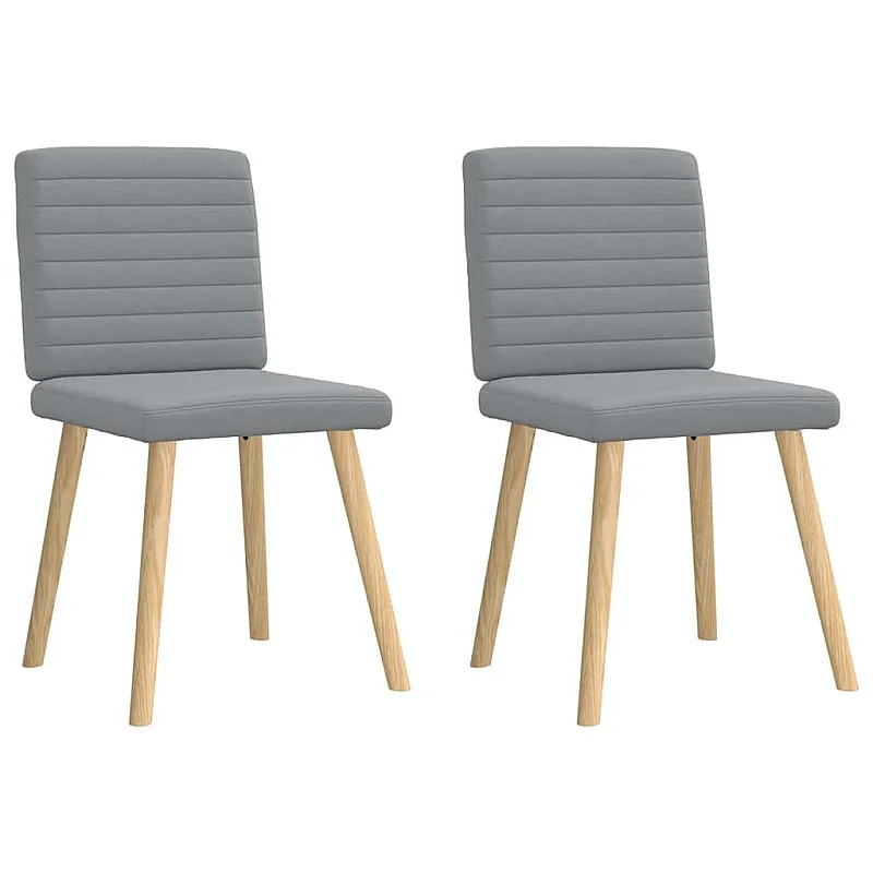 virtuves krēsli, 2 gab., gaiši pelēks audums virtuves krēsli, 2 gab., gaiši pelēks audums