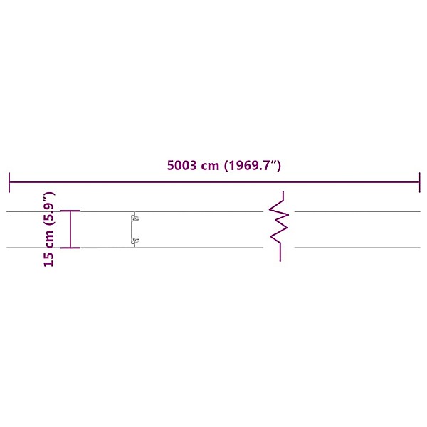 Zālāju apmales 50 gab 15x103 cm cinkots tērauds