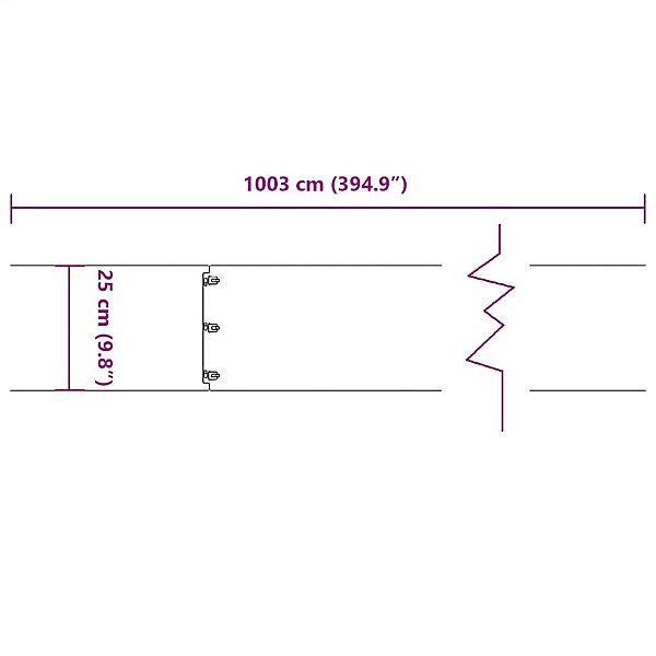 Zālāju apmales 10 gab Melns 25x103 cm Auksti velmēts tērauds