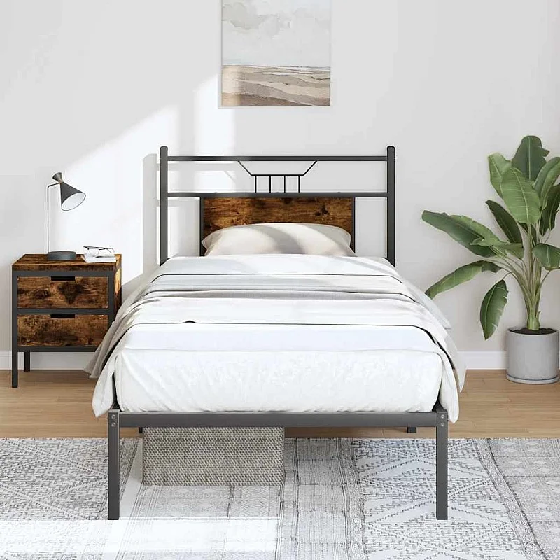 gulta bez matrača, ozolkoka, 80x200 cm, inženierijas koks