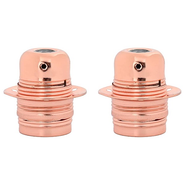 Lampu turētāji 2 gab Rose Gold E27