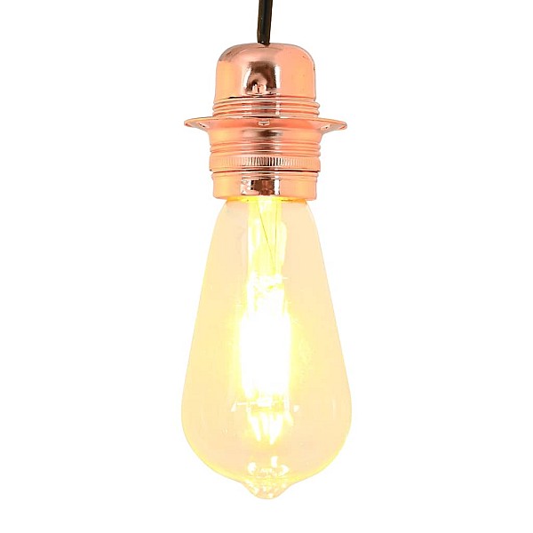 Lampu turētāji 2 gab Rose Gold E27